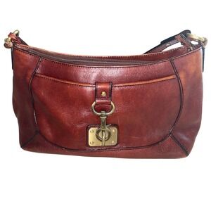 Etienne Aigner Brown Leather Shoulder Bag